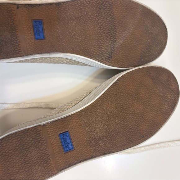 Keds Women’s Cream & Gold Triple Kick Canvas Sneakers - Picture 5 of 5